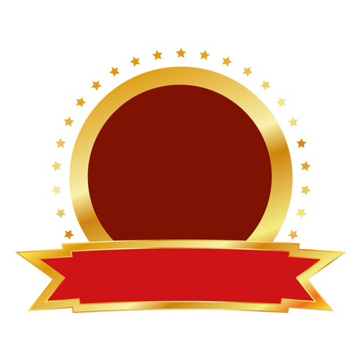 Red Gold Round Badge 512x512 Red Gold Round Badge