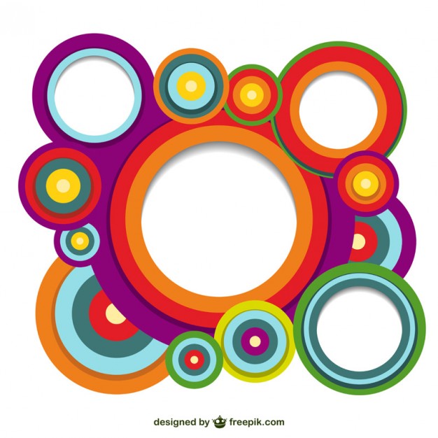 Round Shapes Background Free Vector 626x626 Round Shapes Background Free Vector