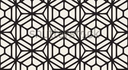 450x245 Pattern Abstract Vector Seamless Black And White Hexagon Rounded