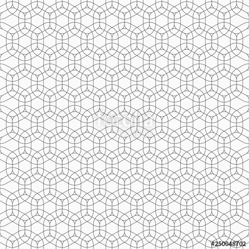 500x500 Vector Seamless Pattern Of Overlapping Hexagons With Rounded