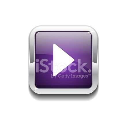 440x440 Play Rounded Corner Square Vector Purple Web Icon Button Stock