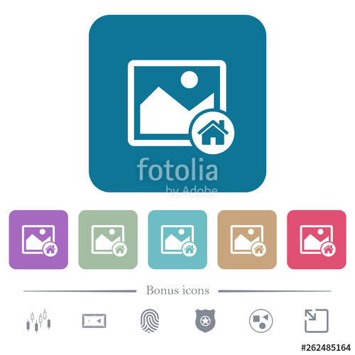 500x500 Default Image Rounded Square Flat Icons Stock Image And Royalty