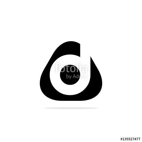 Letter D Rounded Triangle Logo Stock Image And Royalty Free 500x500 Letter D Rounded Triangle Logo Stock Image And Royalty Free