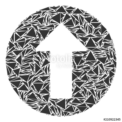 Rounded Arrow Collage Of Triangle Elements In Various Sizes 500x500 Rounded Arrow Collage Of Triangle Elements In Various Sizes