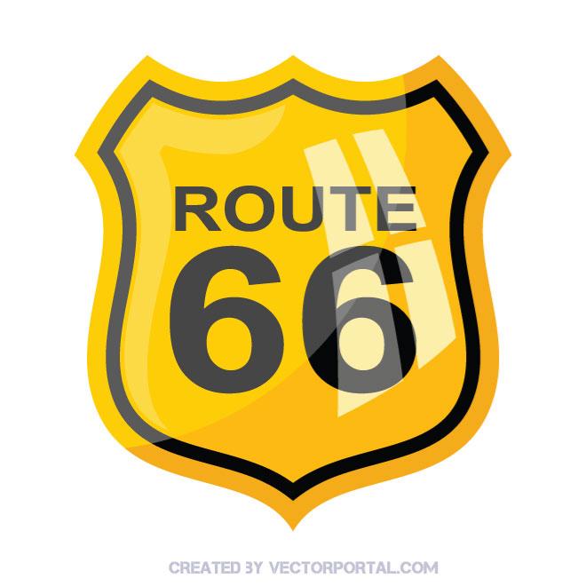 660x660 Route Sign Vector Image