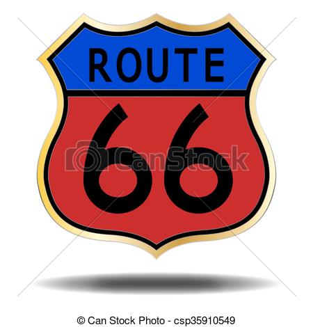 450x470 Route Coloured Sign A Colourful Route Sign Isolated