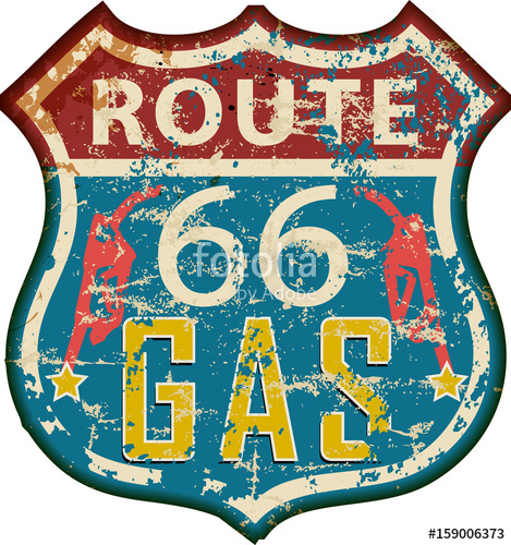 Vintage Route Gas Station Sign,retro Grungy Vector Illustration 469x500 Vintage Route Gas Station Sign,retro Grungy Vector Illustration