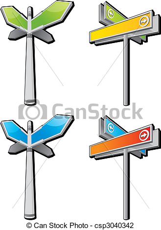 Route Sign Vector