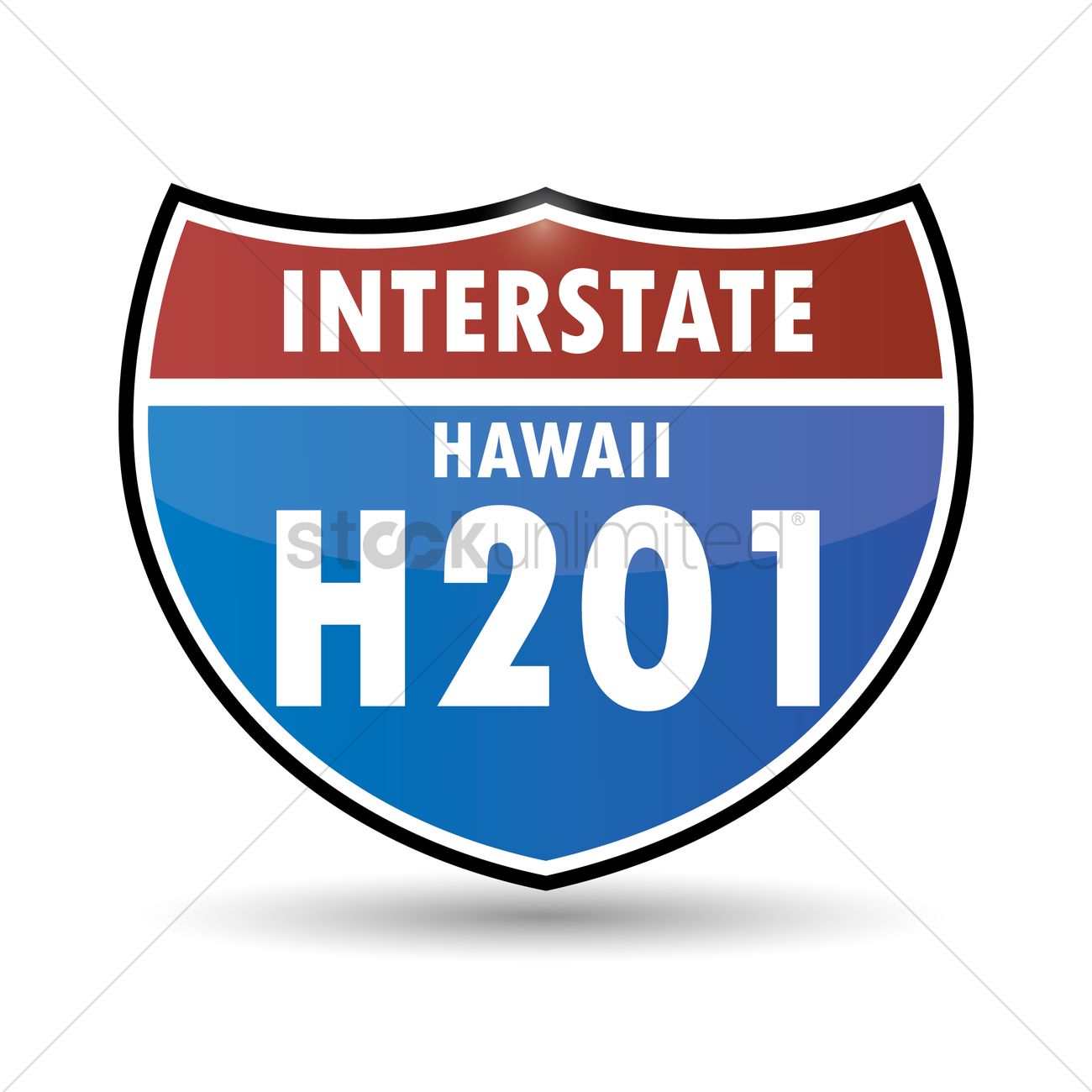 1300x1300 Hawaii Route Sign Vector Image