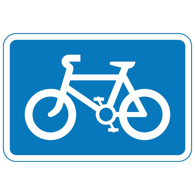 660x660 Cycle Route Sign Vector