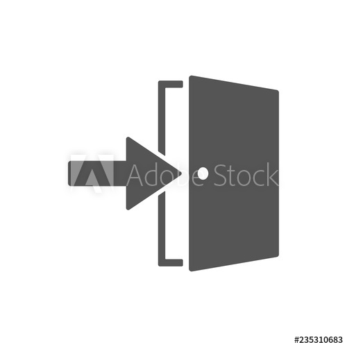 500x500 Emergency Exit, Escape Route Sign Vector Illustration