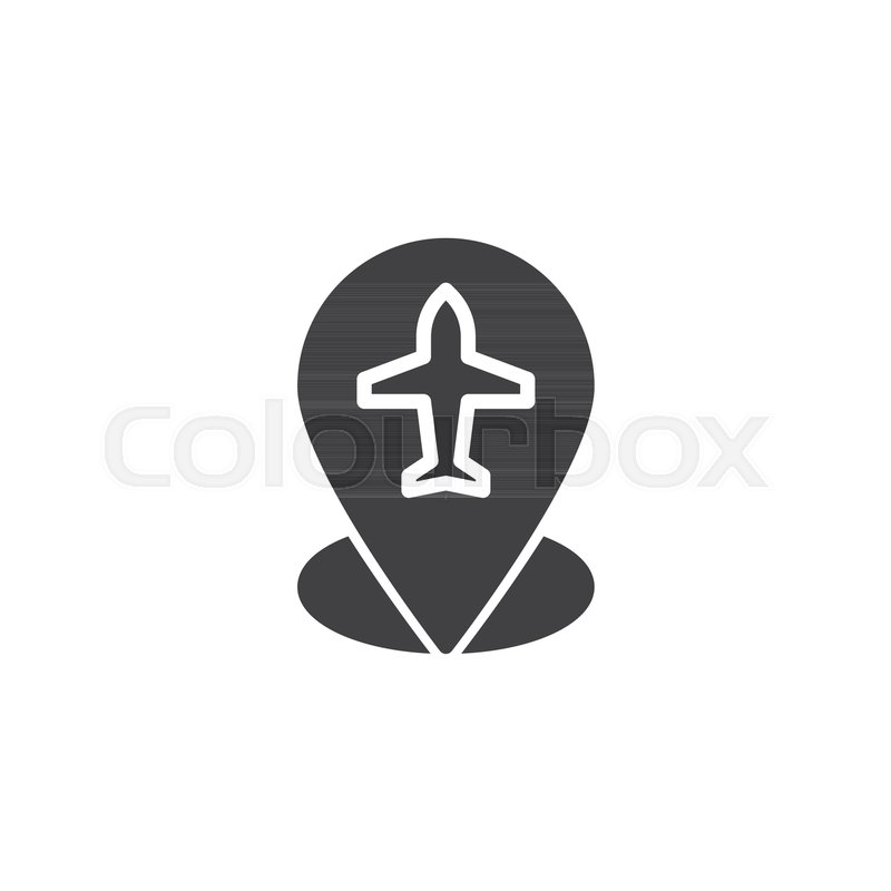 800x800 Flight Route Vector Icon Filled Flat Stock Vector Colourbox