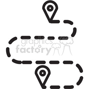 300x300 Travel Route Vector Icon Clipart Royalty Free Gif, Png
