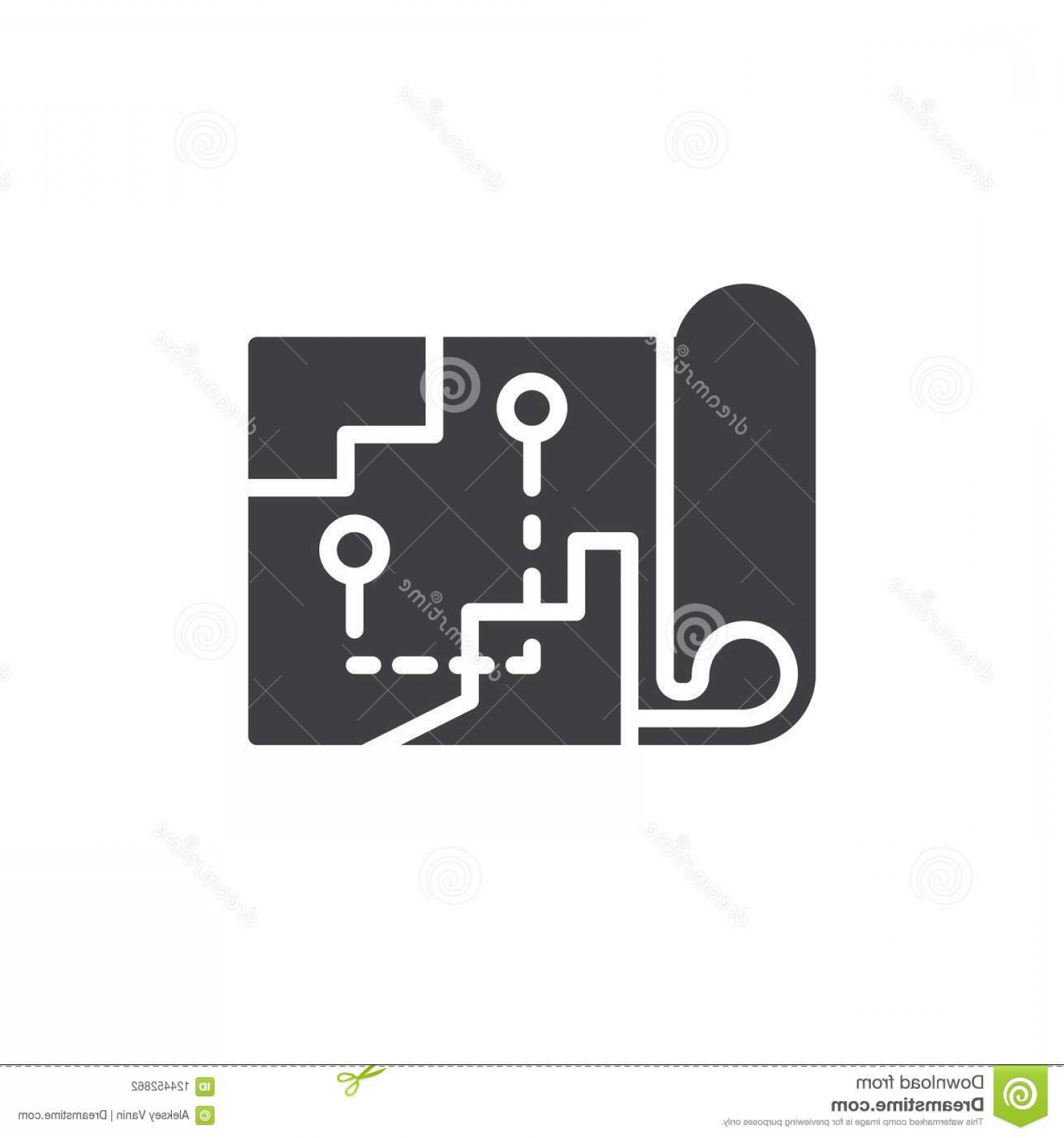 1560x1668 Map Route Vector Icon Filled Flat Sign Mobile Concept Web Design