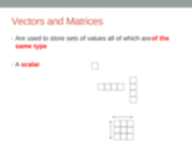 640x480 A Vector Is Either A Matrix Row Vector Or An Matrix Column