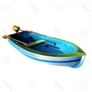 300x300 Photostock Vector Rowing Boat Vector Illustration On A White