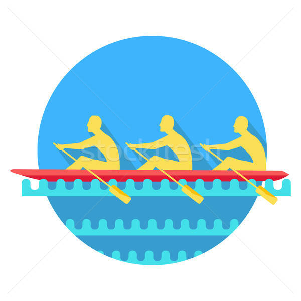 600x600 Rowing Stock Vectors, Illustrations And Cliparts Stockfresh