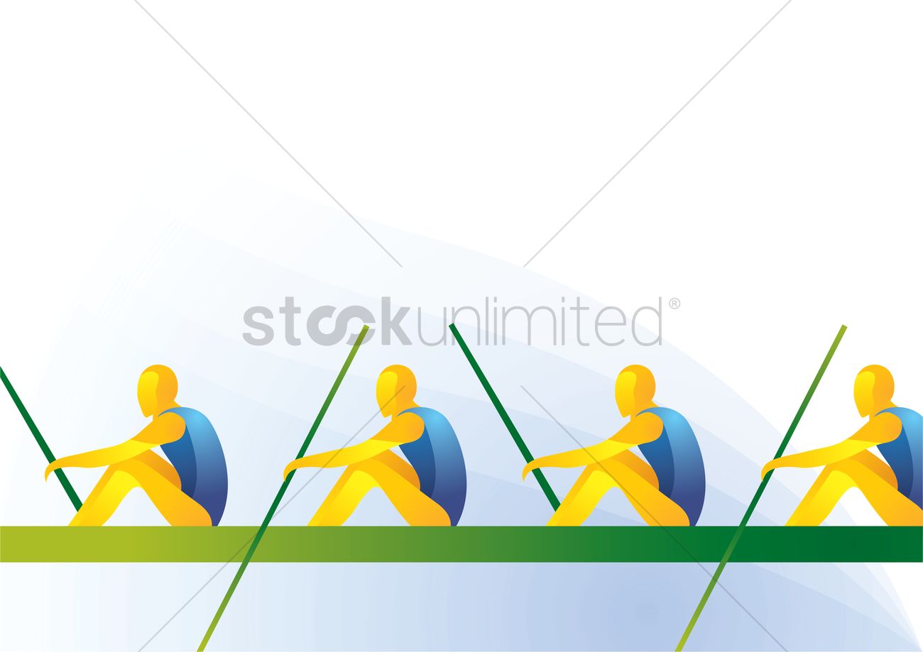 1300x919 Sports Competition Rowing Vector Image