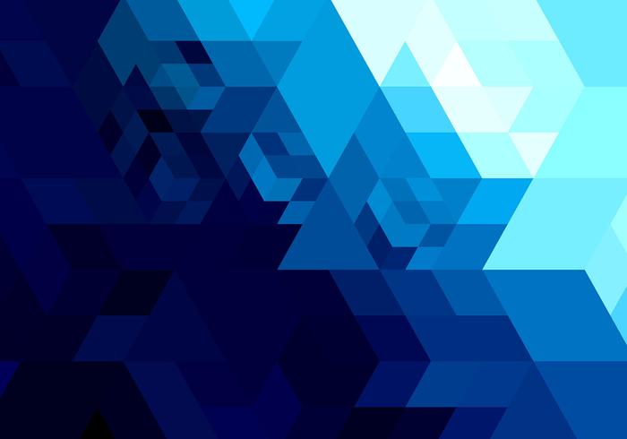 700x490 Abstract Bright Blue Geometric Shape