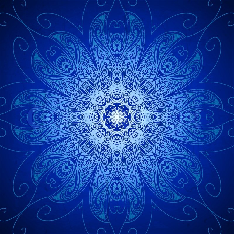 800x800 Vintage Vector Circle Floral Stock Vector Colourbox