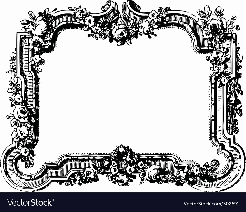 Floral Border Vector Unique Victorian Frames Vector Art Victorian 1000x865 Floral Border Vector Unique Victorian Frames Vector Art Victorian