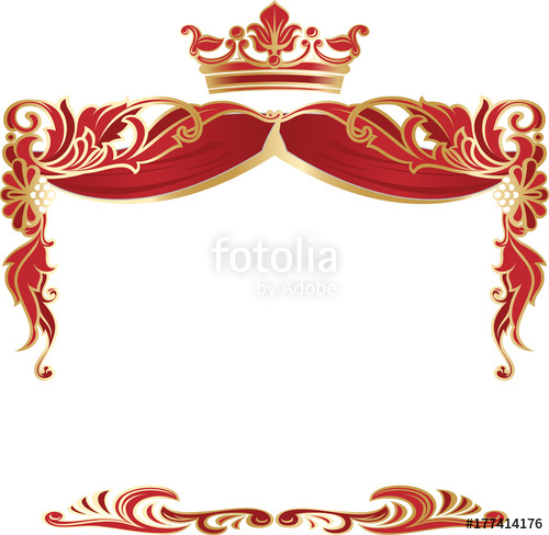 Elegant Royal Frame With Crown Isolated On White Background 500x488 Elegant Royal Frame With Crown Isolated On White Background