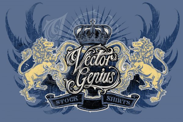 600x400 Royal Crest T Shirt Design