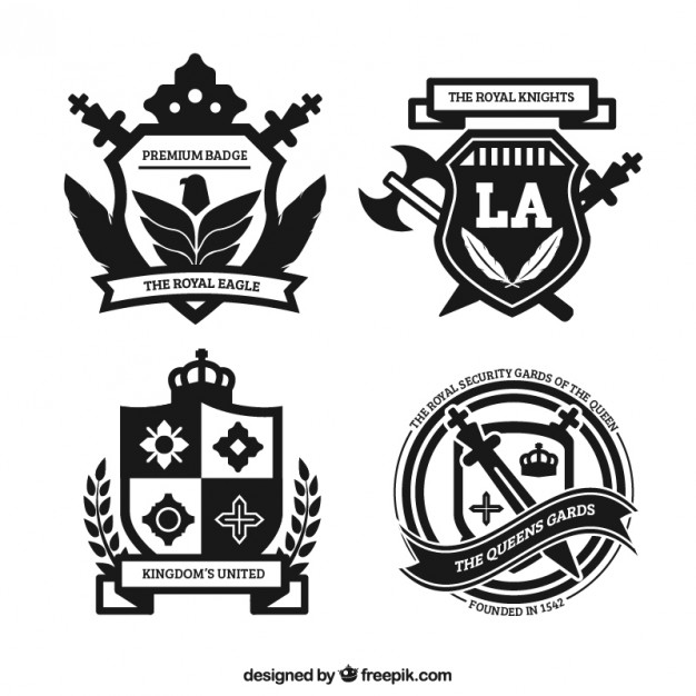 626x626 Royal Badges In Ornamental Style Vector Free Download