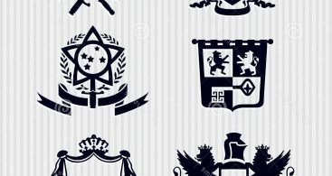367x195 Unique Royal Crest Lion Vector Drawing Vector Images Design