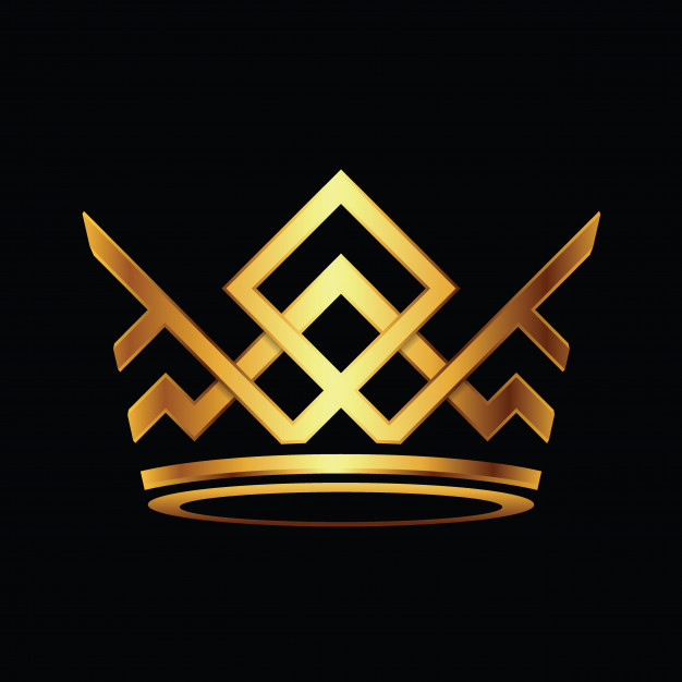 626x626 Modern Crown Logo Royal King Queen Abstract Logo Vector Vector