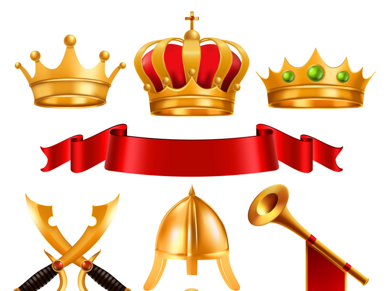 800x600 Gold Crown Vector