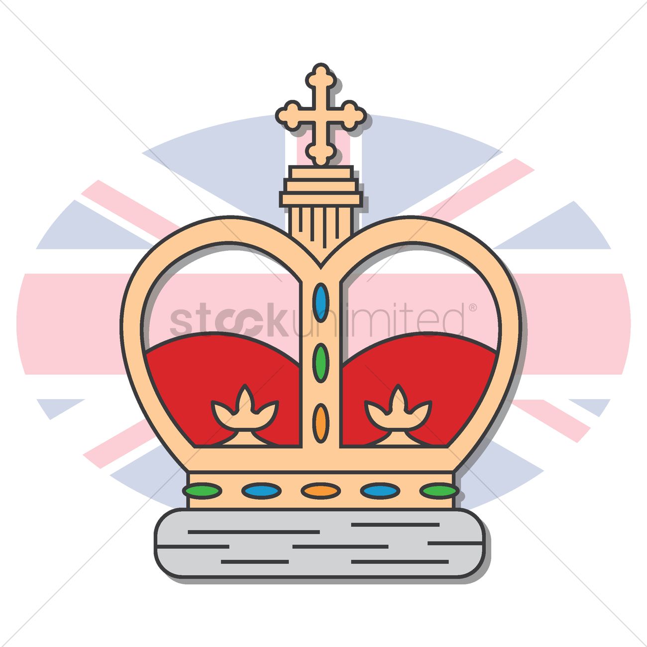 1300x1300 Royal Crown Vector Image