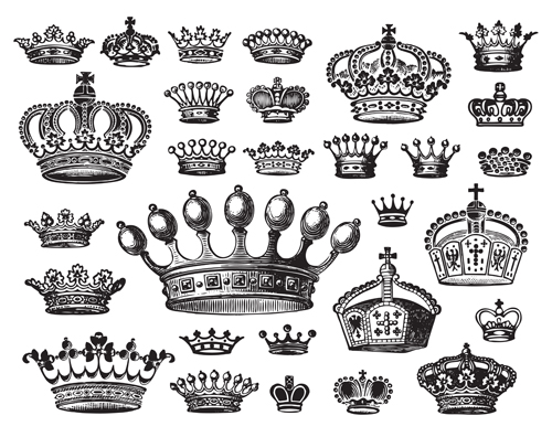 500x396 Royal Crown Vintage Design Vectors Free Download