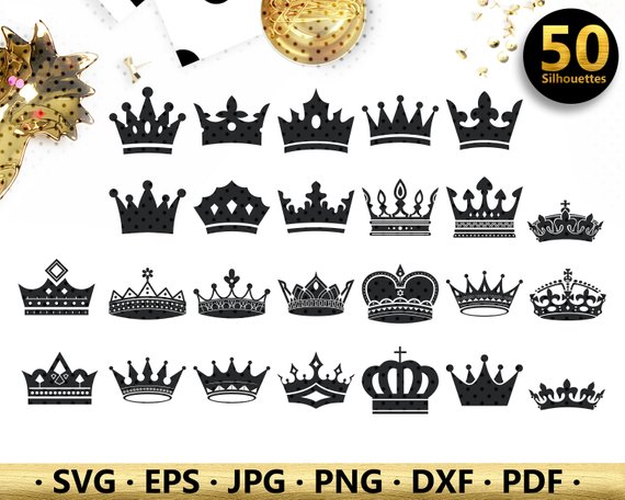 570x456 Crown Silhouette Princess Clipart, Gold Royal Crown Vector