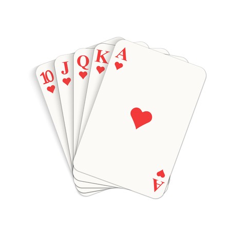 450x450 Play Casino Gambling Winning Poker Hand Royal Flush Of Hearts