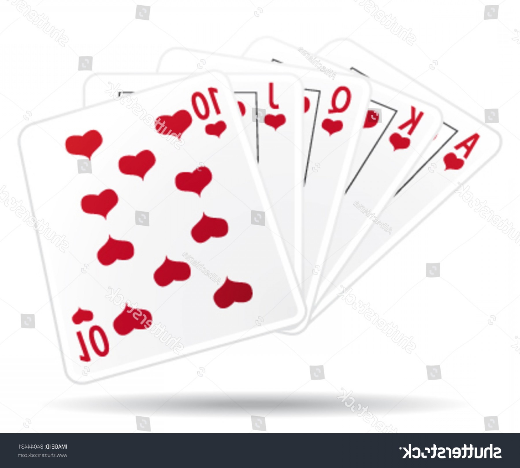 1800x1620 Royal Straight Flush Playing Cards Vector Createmepink