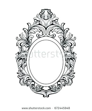 Rich Baroque Mirror Frame Vector French Luxury Intricate Ornaments 390x470 Rich Baroque Mirror Frame Vector French Luxury Intricate Ornaments