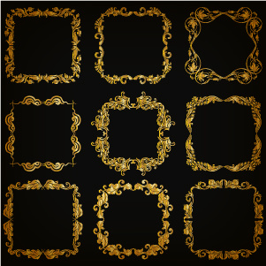 Royal Golden Frame Vectors Set Free Vector In Encapsulated 301x301 Royal Golden Frame Vectors Set Free Vector In Encapsulated