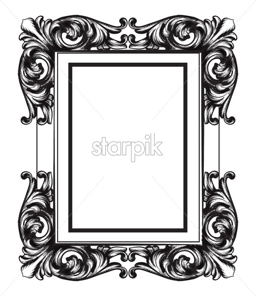 Baroque Mirror Frame Vector French Luxury Rich Intricate 520x600 Baroque Mirror Frame Vector French Luxury Rich Intricate