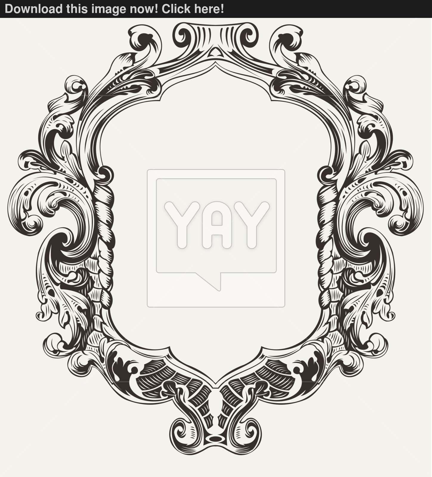 Vintage High Ornate Original Royal Frame Vector 1449x1600 Vintage High Ornate Original Royal Frame Vector