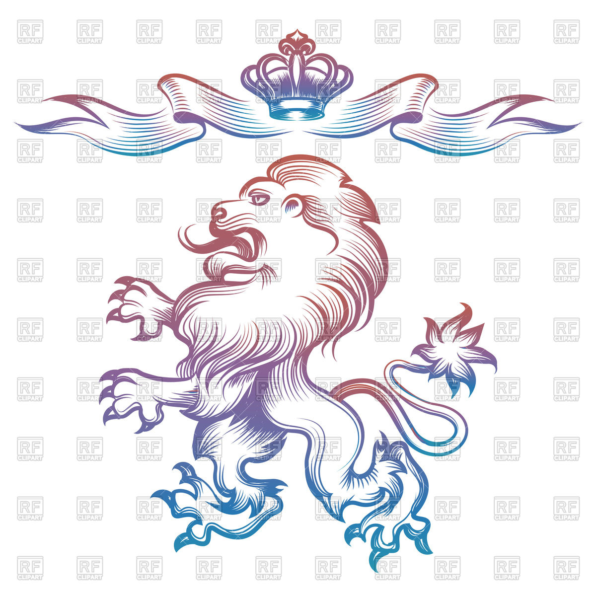 Royal Lion Vector