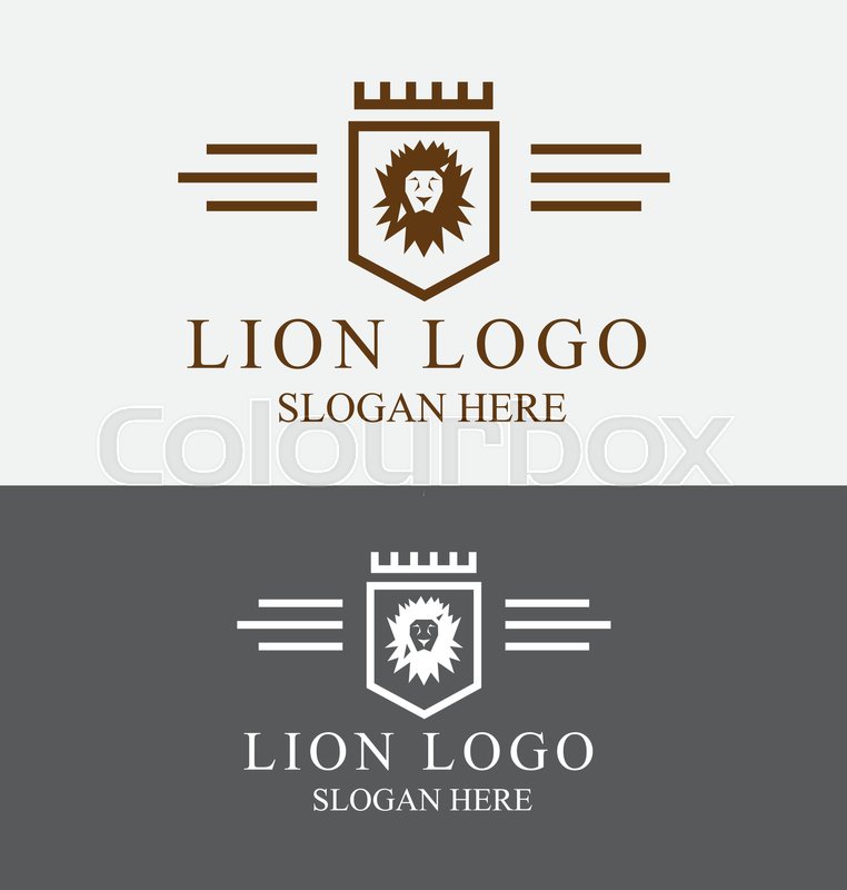 Royal Lion Crest Logo Stock Vector Colourbox 762x800 Royal Lion Crest Logo Stock Vector Colourbox