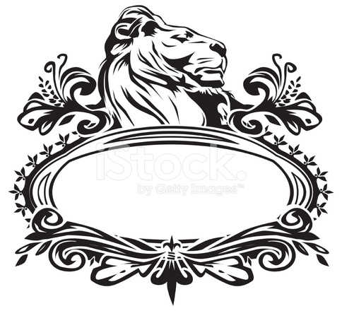 Royal Lion With Fancy Stock Vector 484x440 Royal Lion With Fancy Stock Vector