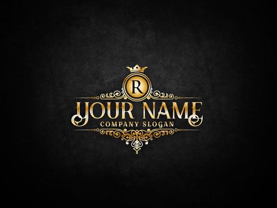 570x428 Vintage Gold Logos Elegant Emblem Monogram Luxury