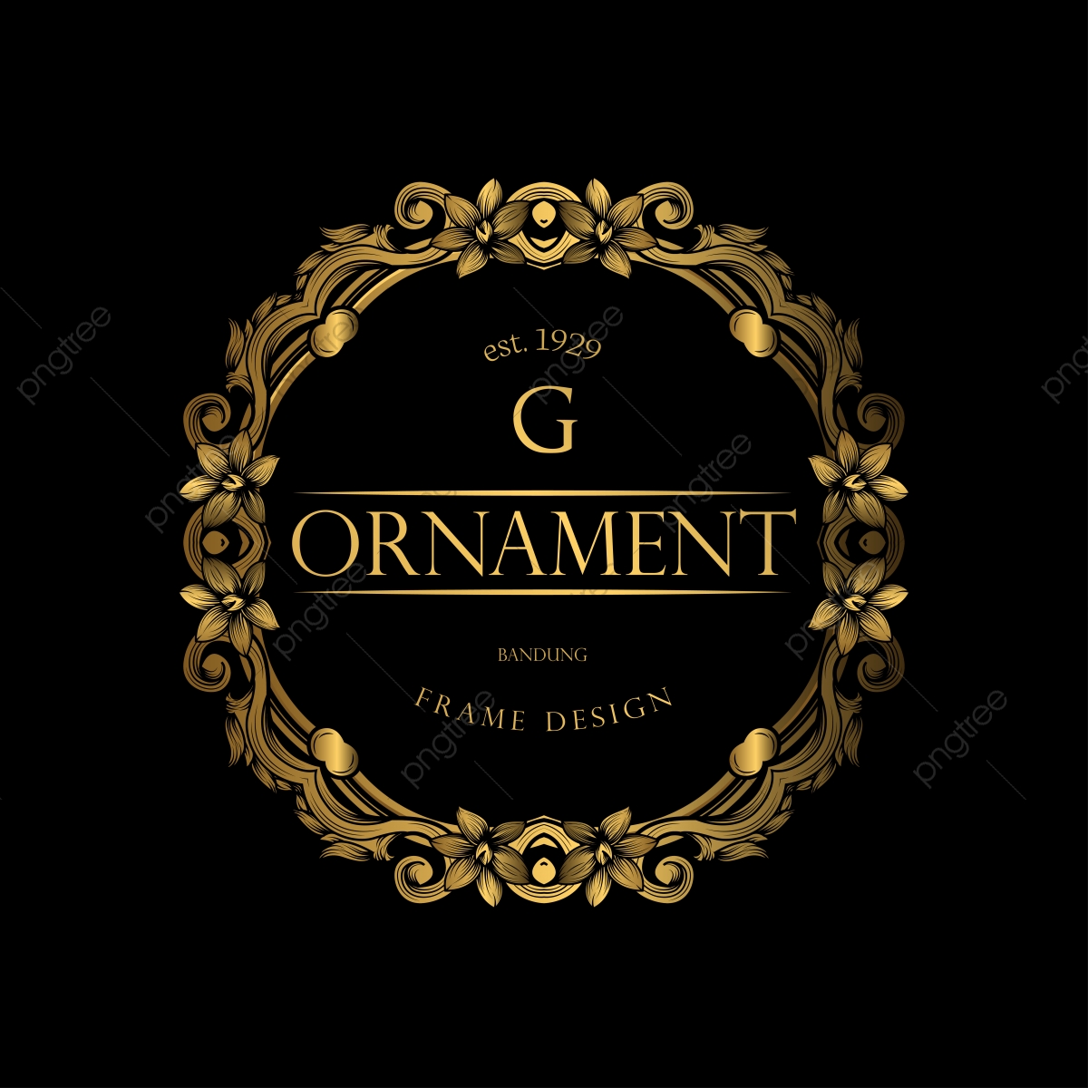 1200x1200 Frame Luxury With Golden Color, Luxury, Royal, Logo Png And Vector