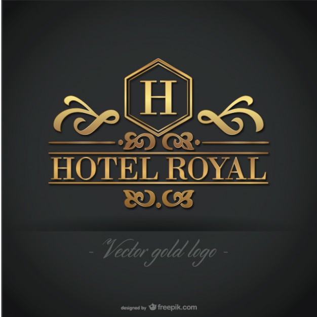 626x626 Golden Hotel Royal Logo Vector Free Download