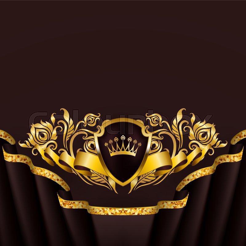 800x800 Royal Vector Background With Floral Stock Vector Colourbox