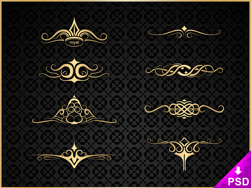 800x600 Set Of Royal Ornaments
