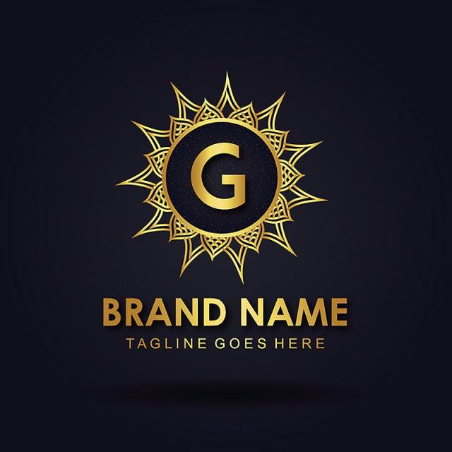 640x640 G Royal Vector Amazing Alphabet Logo Designs Template For Free