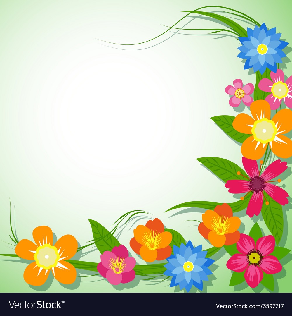 Flower Background Spring Royalty Free Vector Image Gado Gado 1000x1080 Flower Background Spring Royalty Free Vector Image Gado Gado